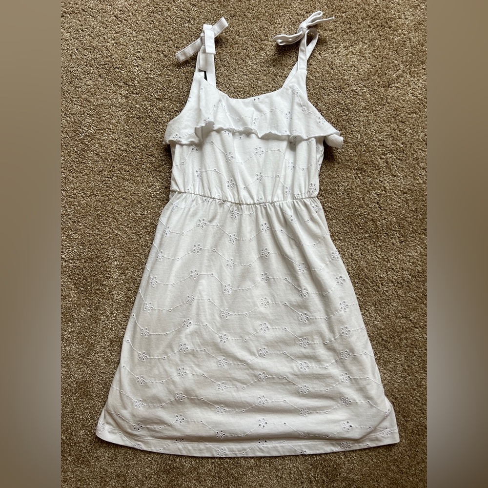 Cat & Jack White Casual Kids Dress